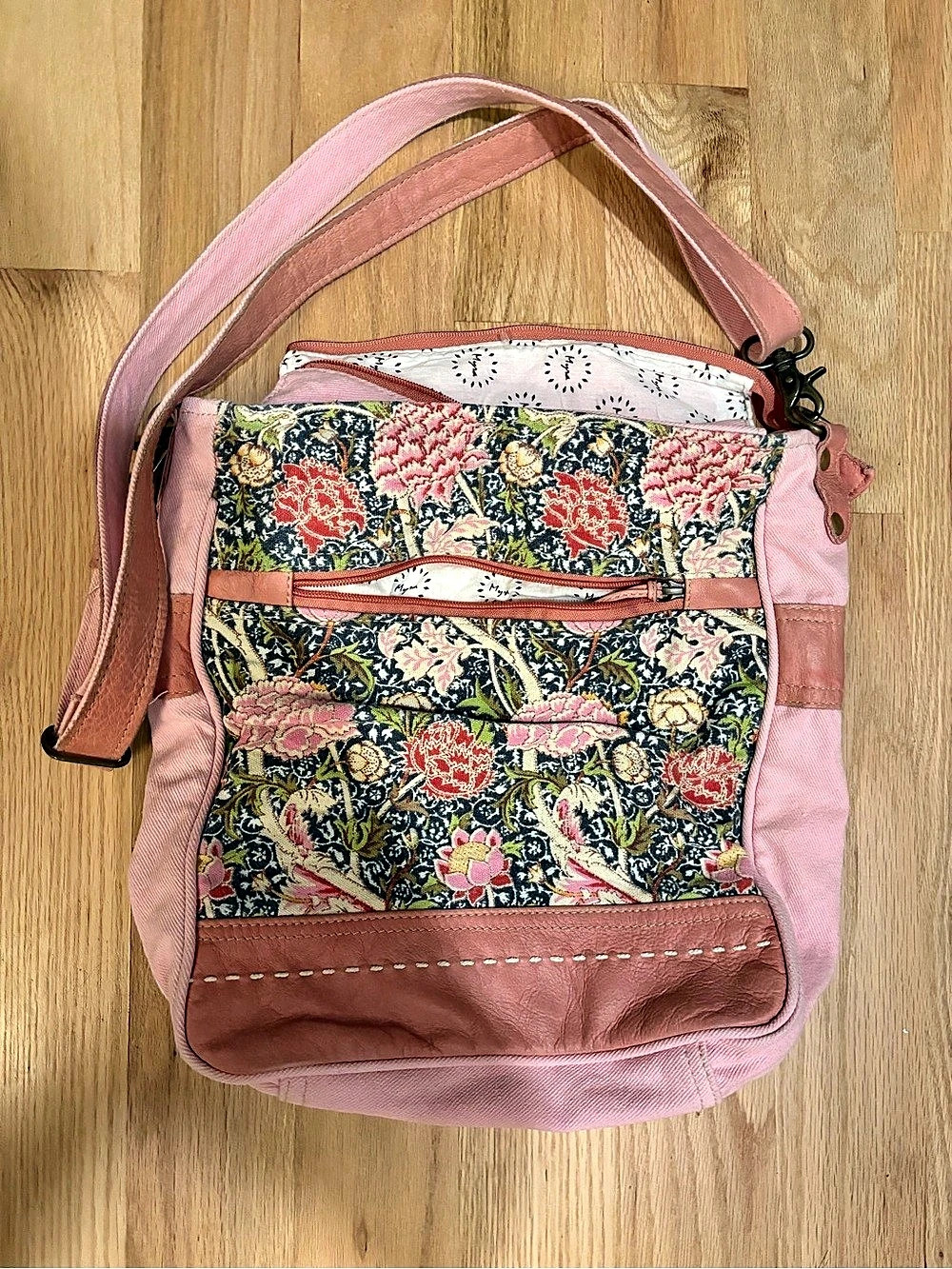 Myra Bag Floral Crossbody Bag in Pink & Multicolor